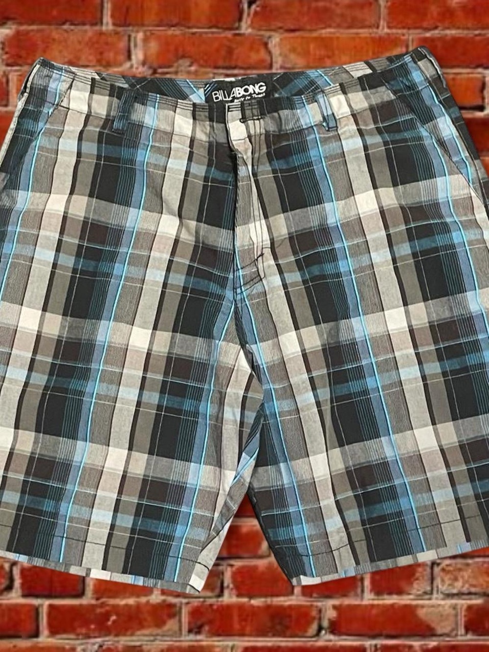 🩵 Billabong Blue Plaid Shorts